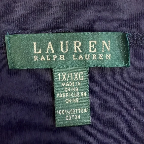 Lauren Ralph Lauren Stretch Cotton Boatneck Tee - Picture 6 of 6